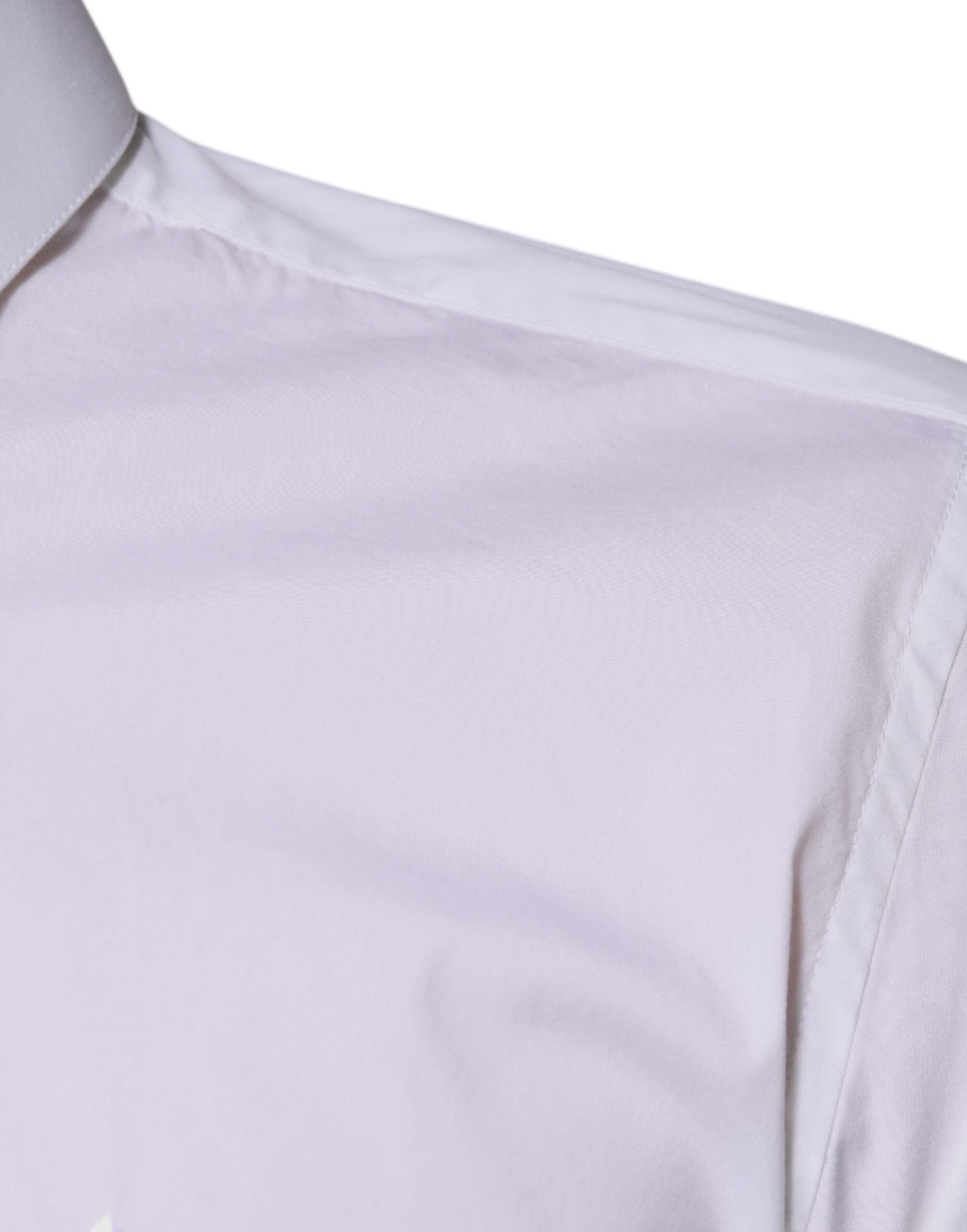 Dolce & Gabbana White Cotton Blend Shirt MARTINI Formal